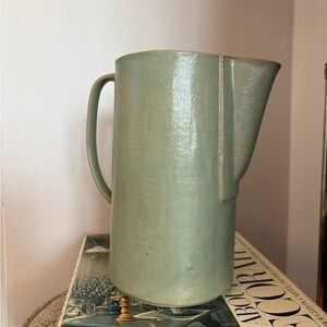 Earthenware Green Glaze Pitcher